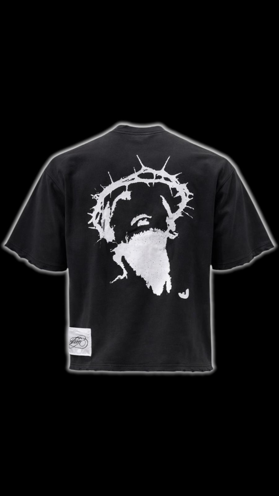 TEE JESUS GREY VINTAGE WASH