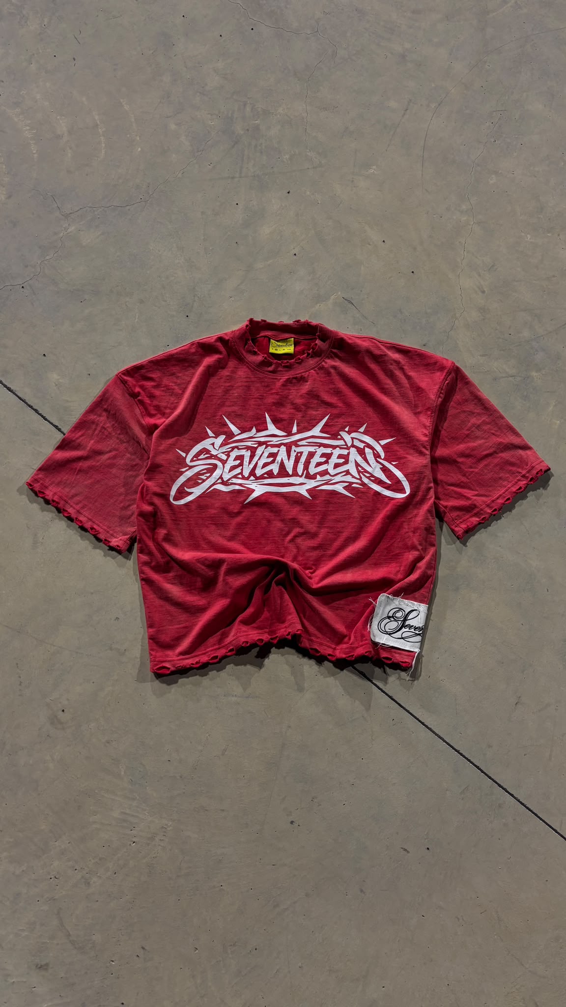 TEE JESUS RED ACID WASH