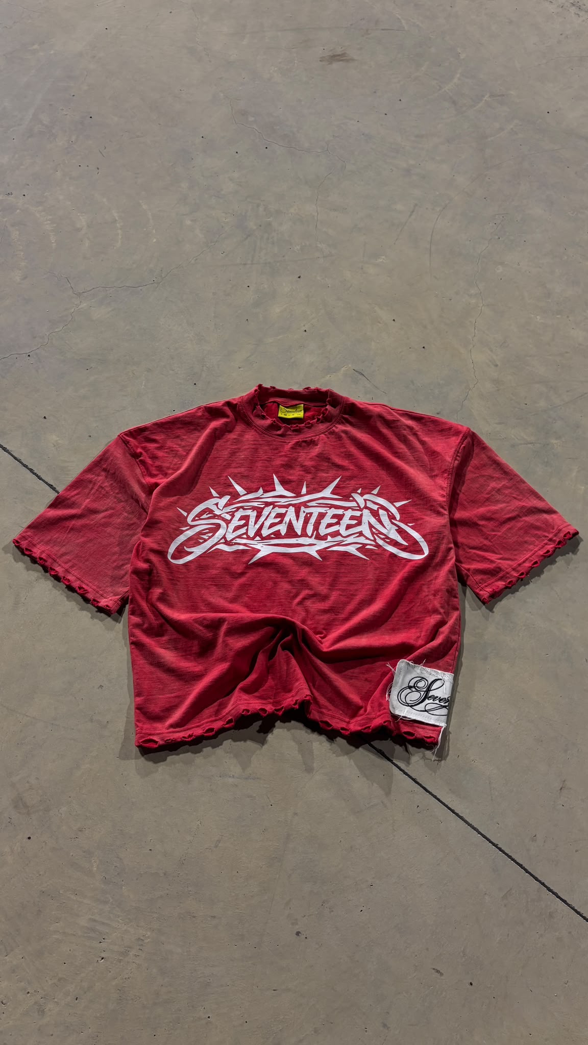 TEE JESUS RED ACID WASH