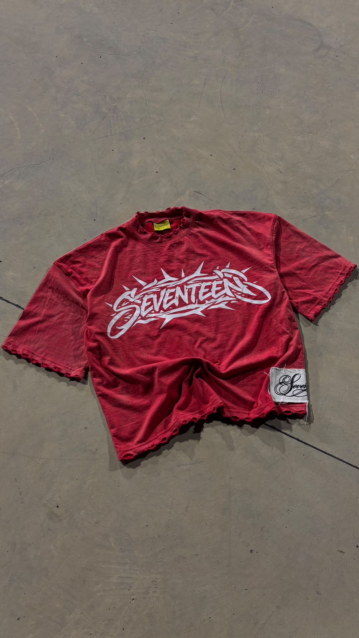 TEE JESUS RED ACID WASH
