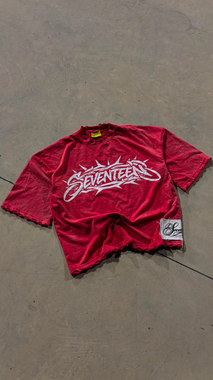 TEE JESUS RED ACID WASH