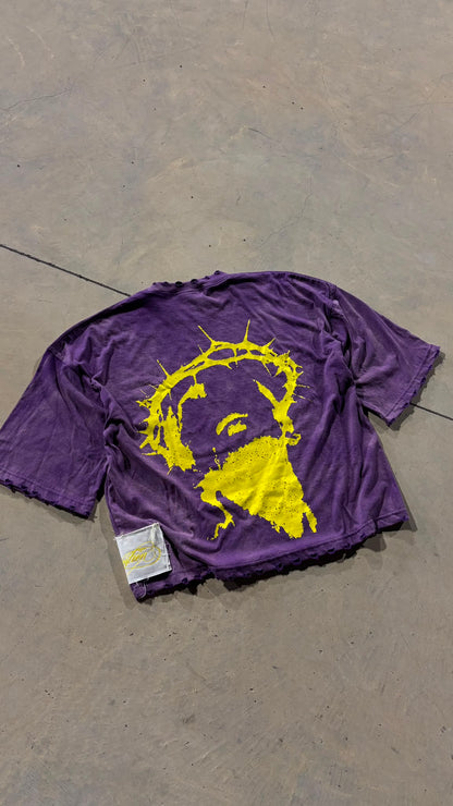 TEE JESUS PURPLE ACID WASH
