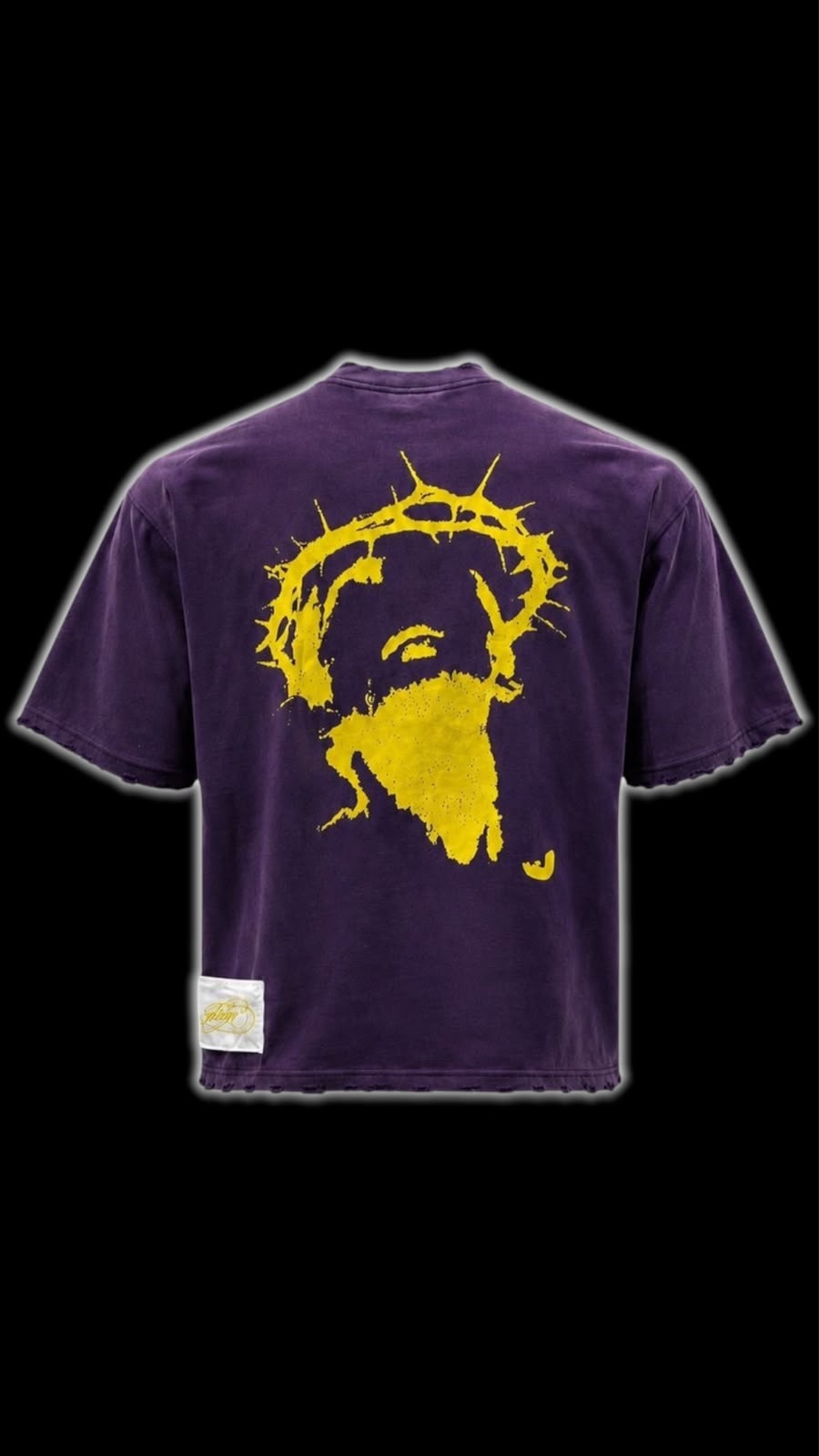 TEE JESUS PURPLE ACID WASH