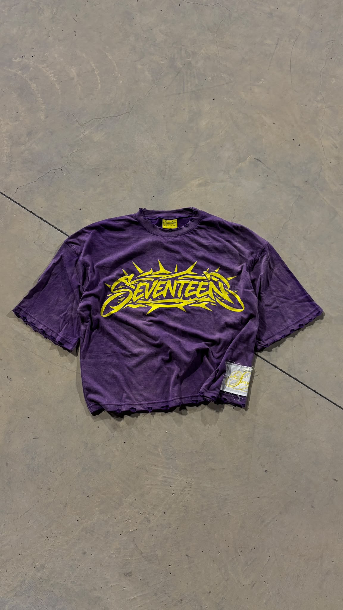 TEE JESUS PURPLE ACID WASH
