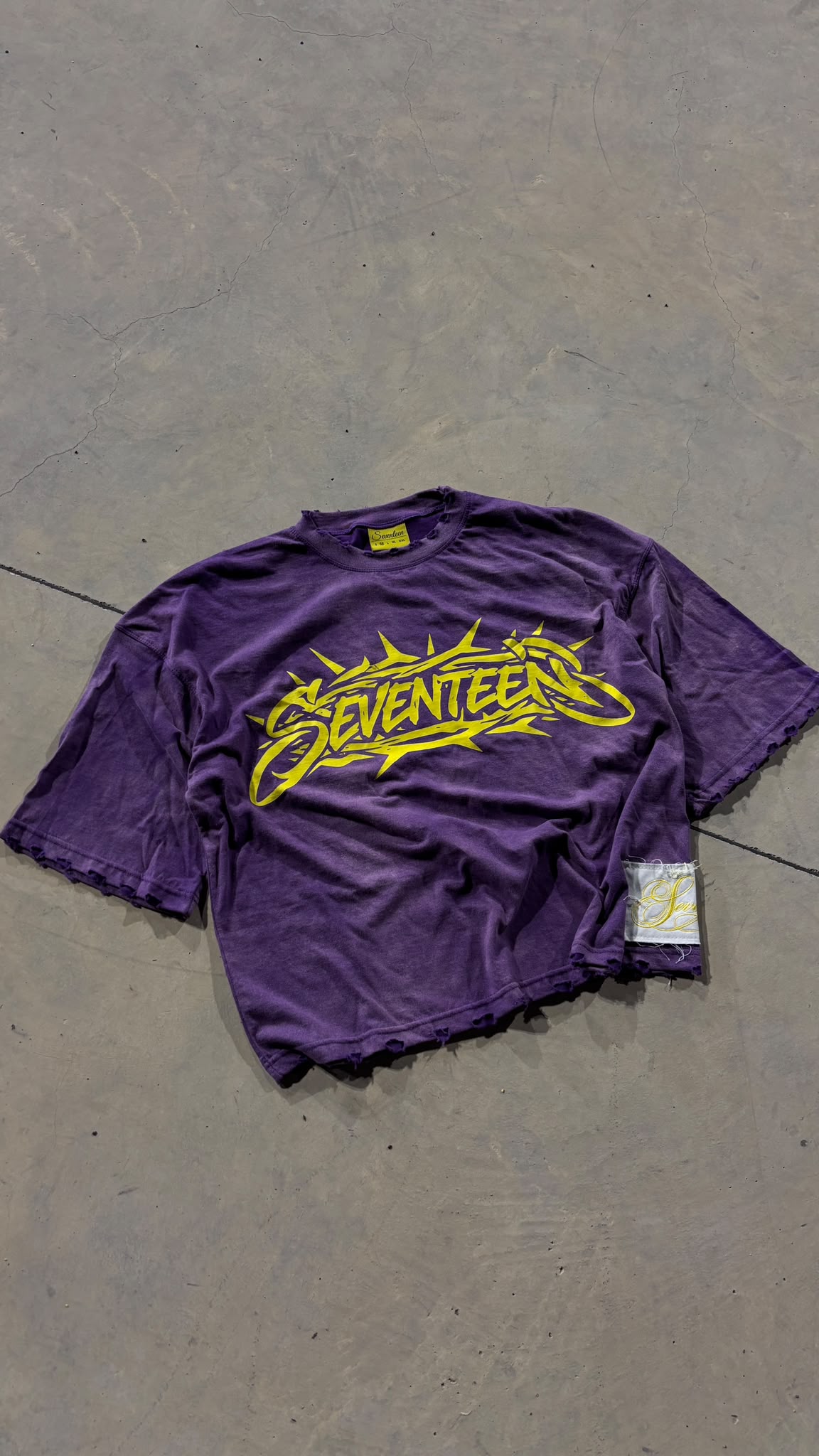 TEE JESUS PURPLE ACID WASH